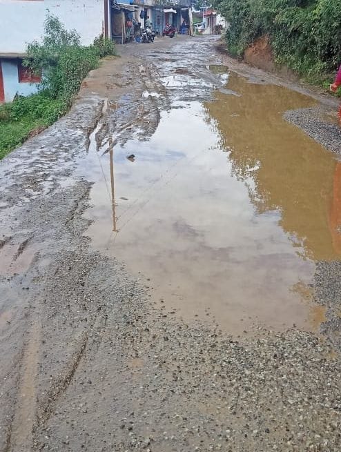 The potholes in the roads are feasting on accidents