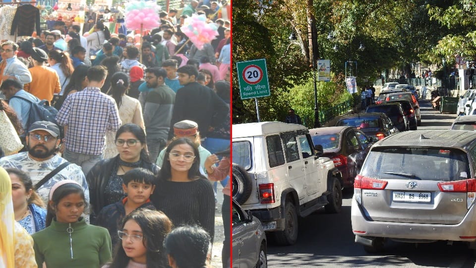 Uttarakhand News Today: Huge Crowd of tourist crowd and traffic jam in Nainital Photos