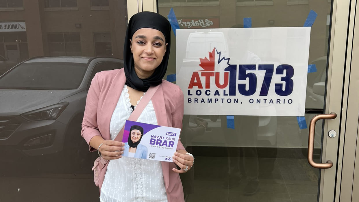 Sikh woman of Indian origin tying a turban becomes councilor of Canadian city of Brampton