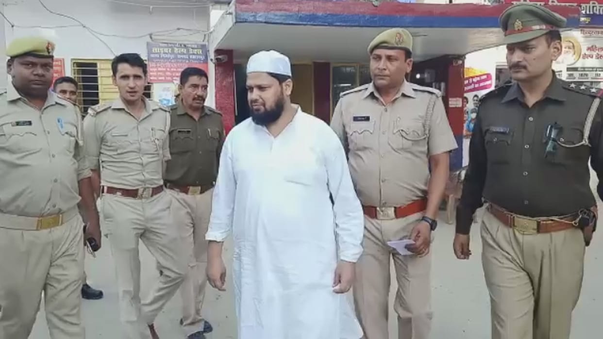 Saharanpur Police has arrested son Wajid of Haji Iqbal from Delhi Airport