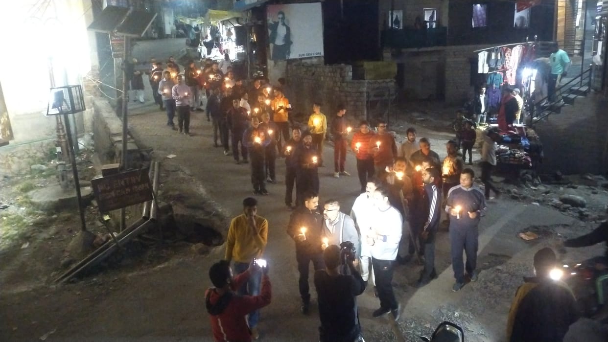 paoonch march procession taken out in memory of martyrs of 1947