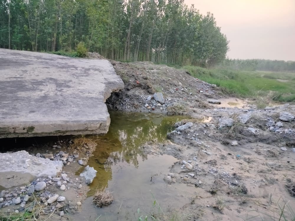 Slab on drain laid after three and a half months