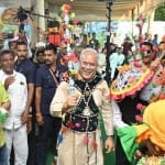 राउत नाचा की धुन पर जमकर थिरके मुख्यमंत्री भूपेश बघेल।