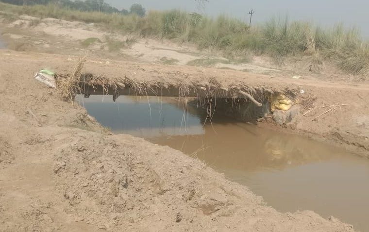 Bridge over Malan river built with donations and shramdan