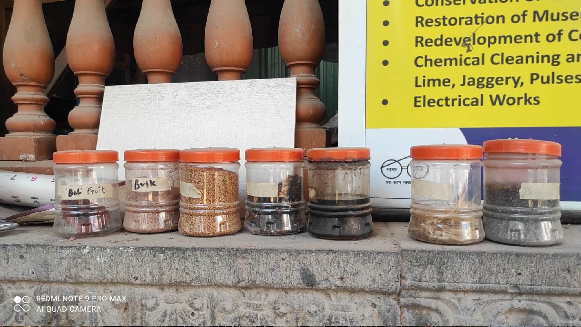 Homemade recipe to save two hundred year old Rajwada Jute Belphal and lime will save the foundation from rat