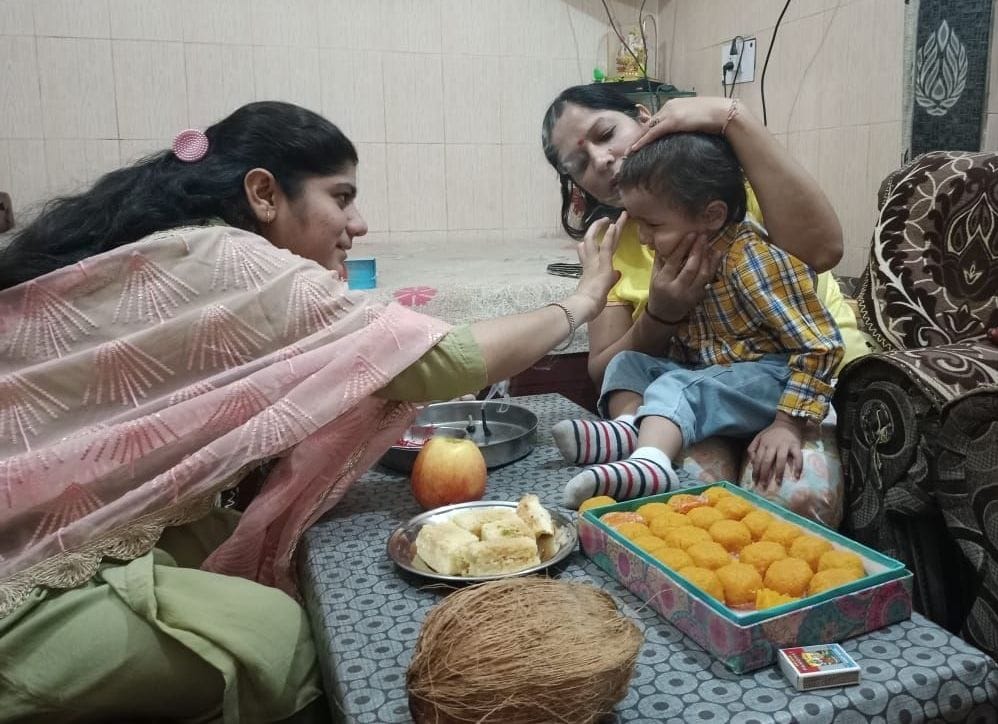 Bhaiya Dooj: Sisters wish long life by tilaking brother