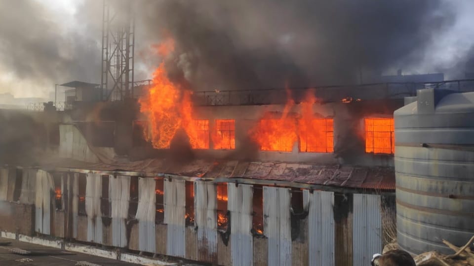 Fire breaks out in liquor factory in Chandigarh