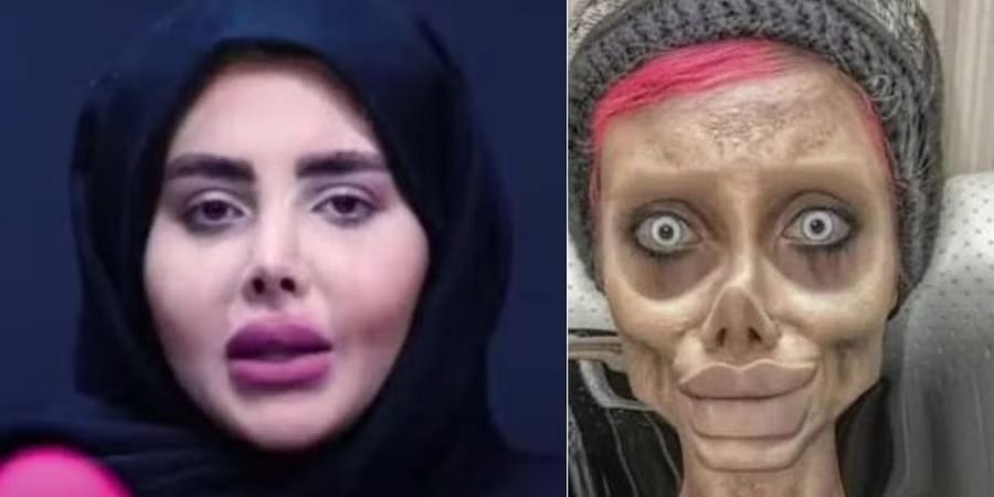 Iran zombie Angelina Jolie reveals her real face after releasing from prison for corruption and blasphemy