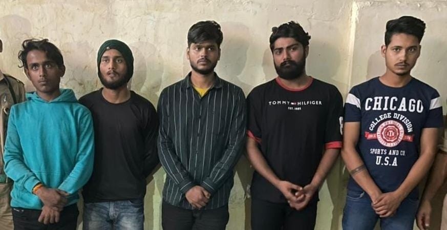 Five Rangbaaz bikers who fired at AMU alumnus and fellow arrested