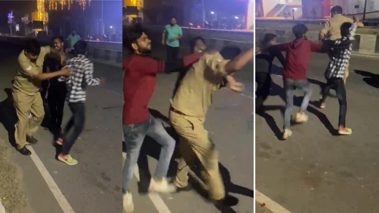 Diwan was beaten up by four youths by running on the road in Lucknow