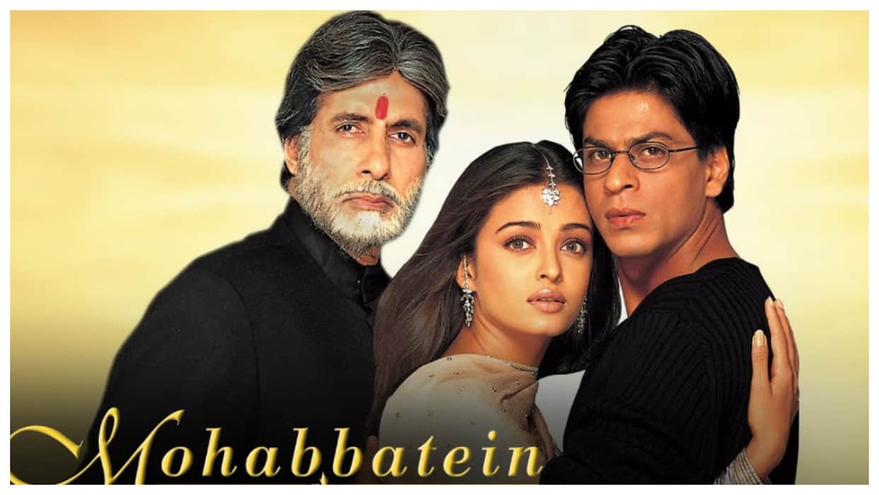 Shah Rukh Khan Aishwarya Rai Amitabh Bachchan romantic drama movie Mohabbatein turns 22