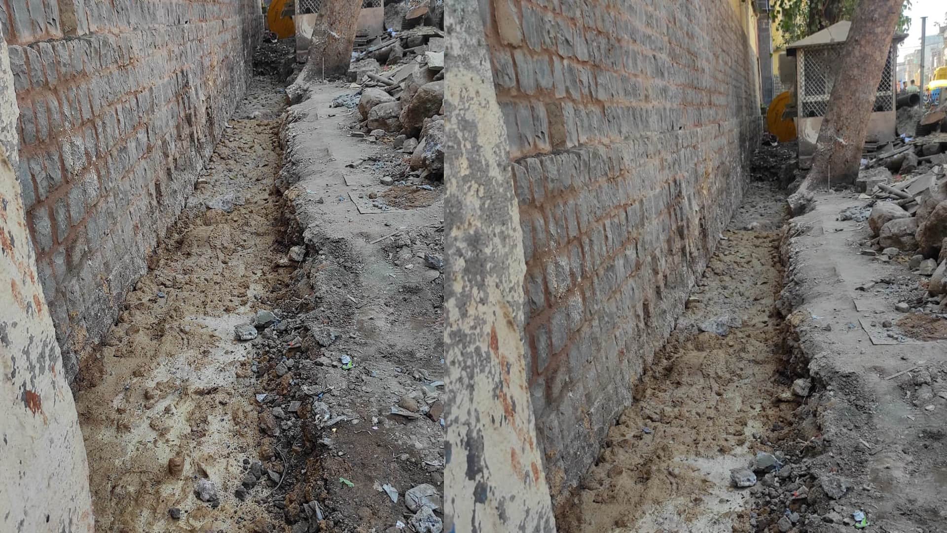 Homemade recipe to save two hundred year old Rajwada Jute Belphal and lime will save the foundation from rat