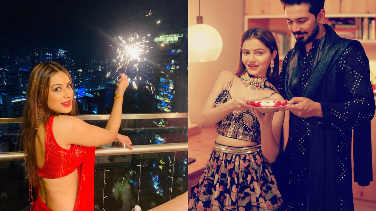 tv actress rubina dilaik to shraddha arya celebrate diwali 2022 in gorgeous traditional look