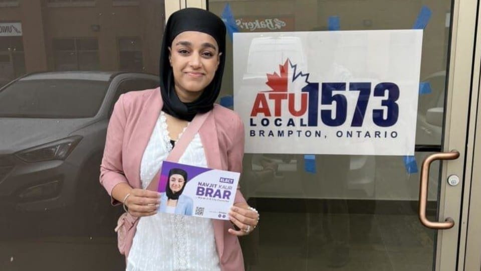 Navjeet Kaur Brar becomes first Sikh woman councilor of Brampton, Canada