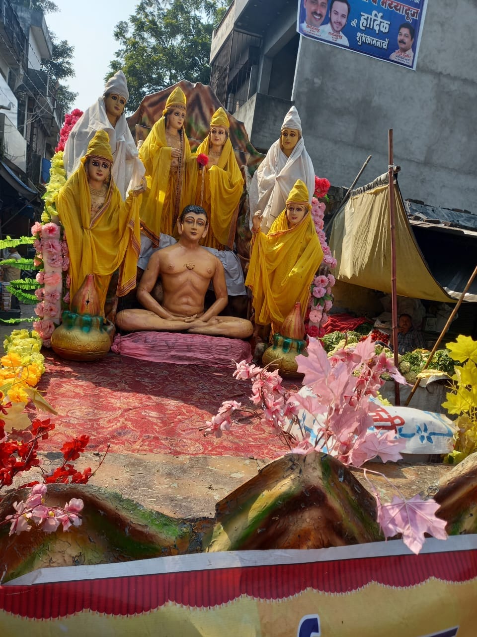 Grand procession taken out on the Nirvana festival of Lord Mahavir Swami