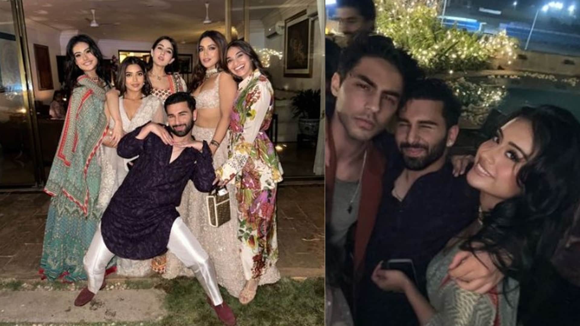 new inside pics of amritpal bindra diwali bash aryan khan parties with nysa devgn tripti dimri sara ali khan