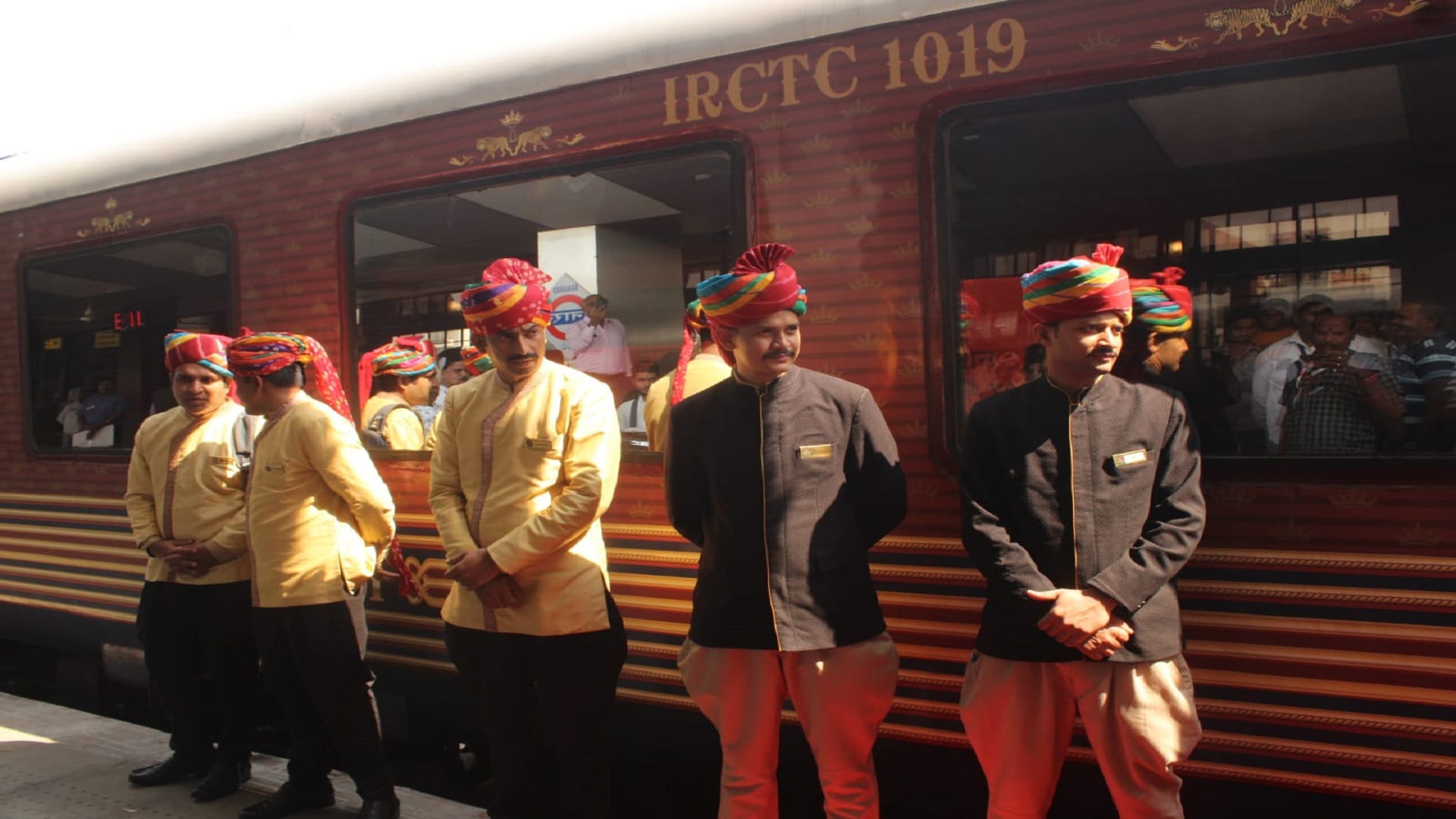 See in pictures On arrival of Maharaja Express in Varanasi, tourists were welcomed with tilak