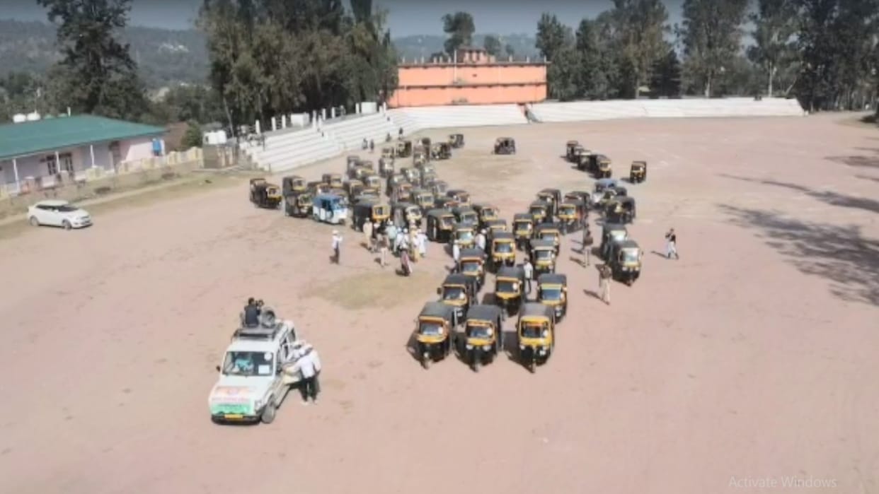 Auto rally taken out to make voters aware under sweep program