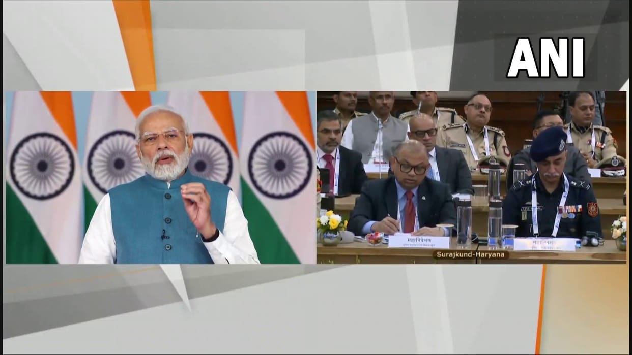 Last day of home ministers' Chintan Shivir in Surajkund, PM Narendra Modi virtually joined