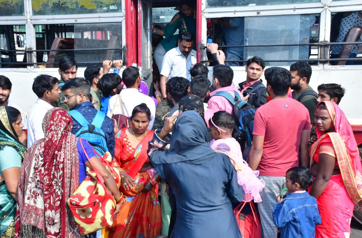 Roadways service faltered on Bhai Dooj, passengers worried about buses