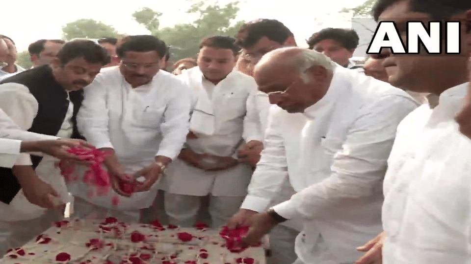 Congress president Mallikarjun Kharge pays tribute to Dr BR Ambedkar and Maulana Abul Kalam Azad