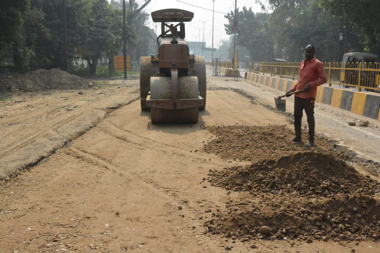 Jal Nigam started to build 2.5 km road