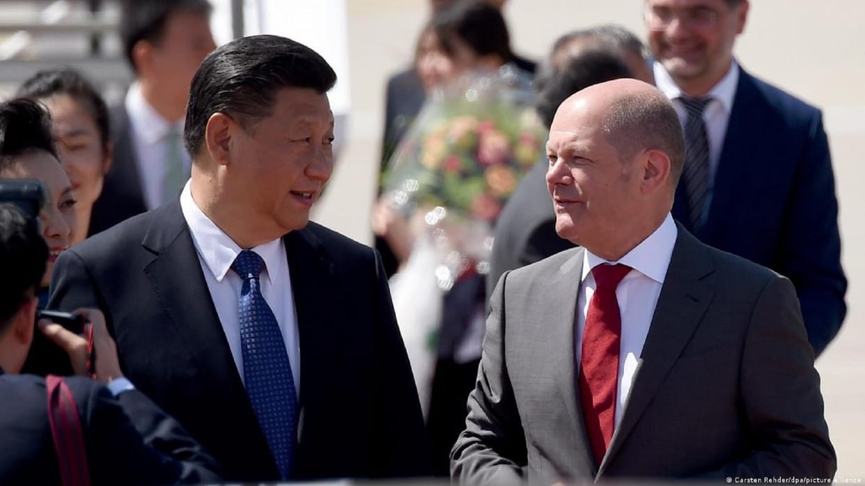 Chancellor Olaf Scholz China Visit creates differences in germany