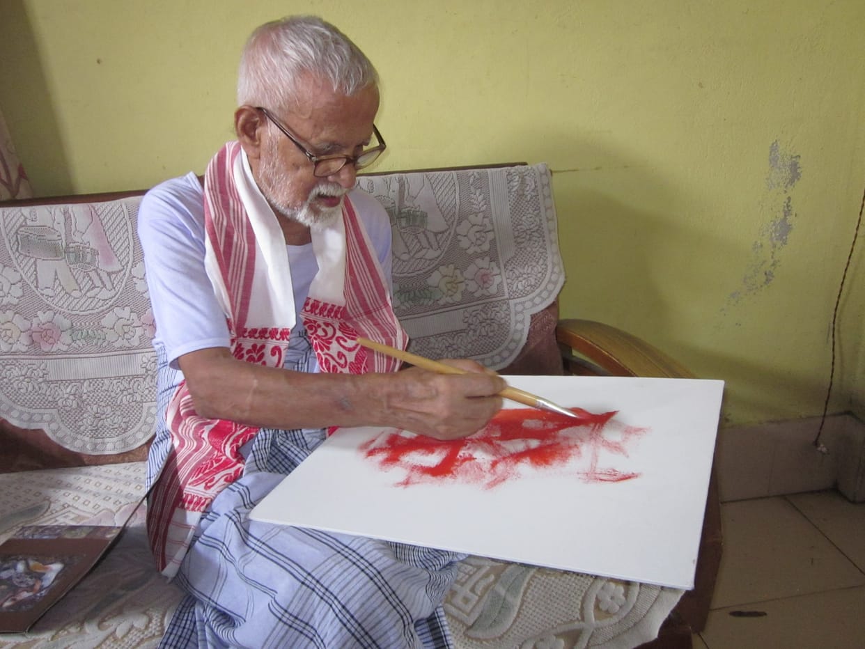 Assam: Renowned painter Neel Pawan Baruah passes away at age of 86