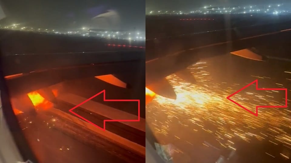 IndiGo plane engine catches fire during take-off at delhi airport