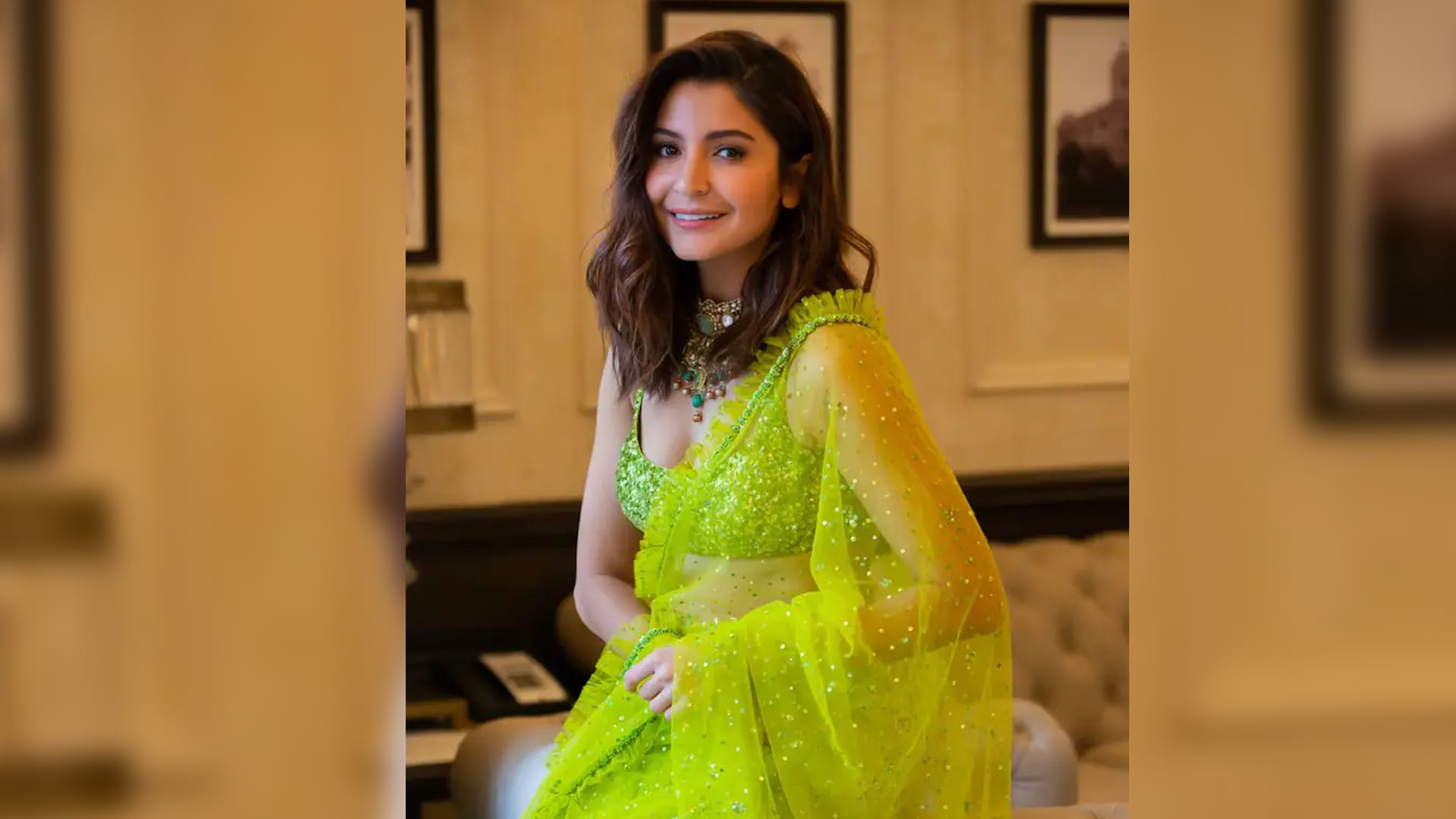Chakda Xpress Actress Anushka Sharma share photos from Kolkata kalighat temple with daughter Vamika Kohli