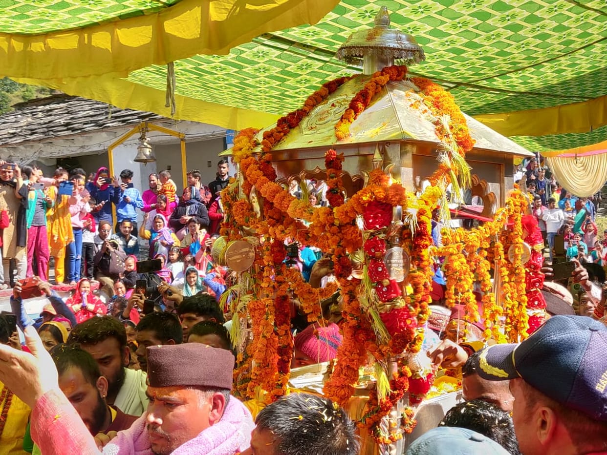 Baba Kedarnath seated in Omkareshwar temple worshiped here for six months of winter Uttarakhand news in hindi