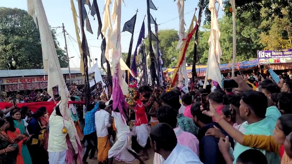baiga crushes women to get children in angarmoti temple in chhattisgarh