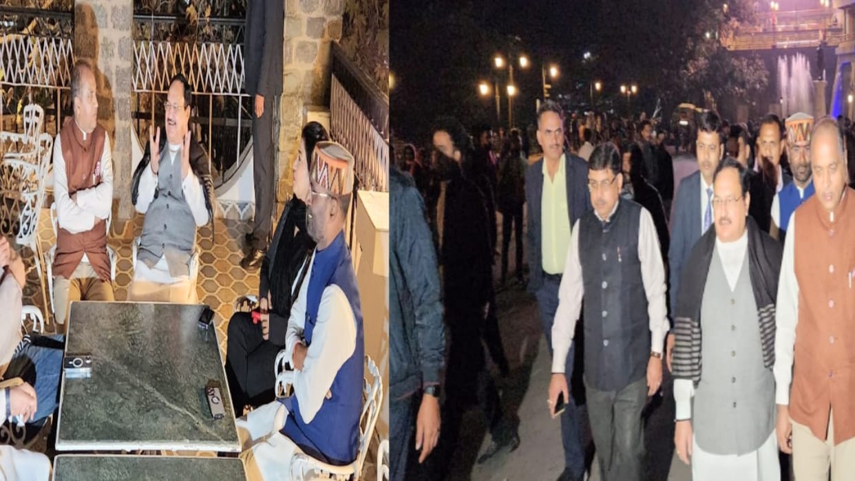 jp Nadda strolled on Mall Road and Ridge, talked to the people, said - BJP will win the election