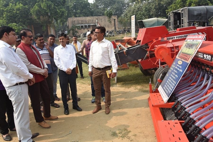 Drone spraying medicine remains the center of attraction in the farmers' conference