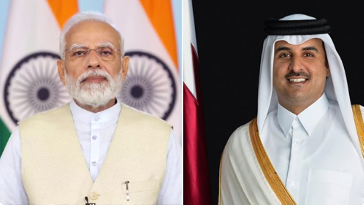 PM Modi spoke with Qatar Emir Tamim bin Hamad Al Thani thanks him for Diwali wishes and greets him for FIFA WC