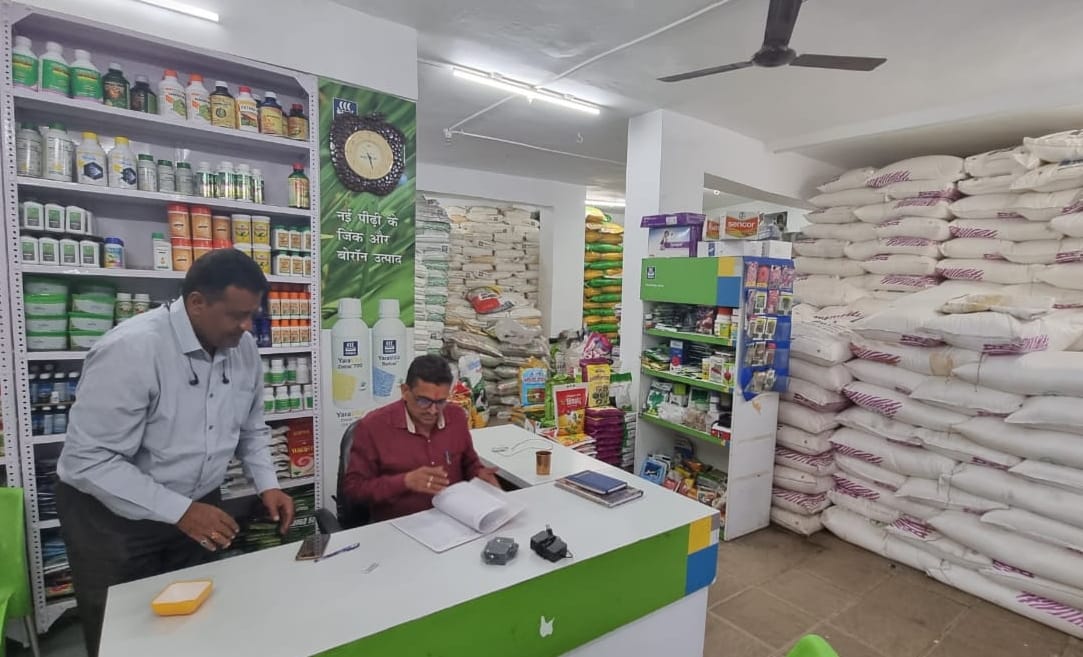 Fertilizer shops and godowns raided