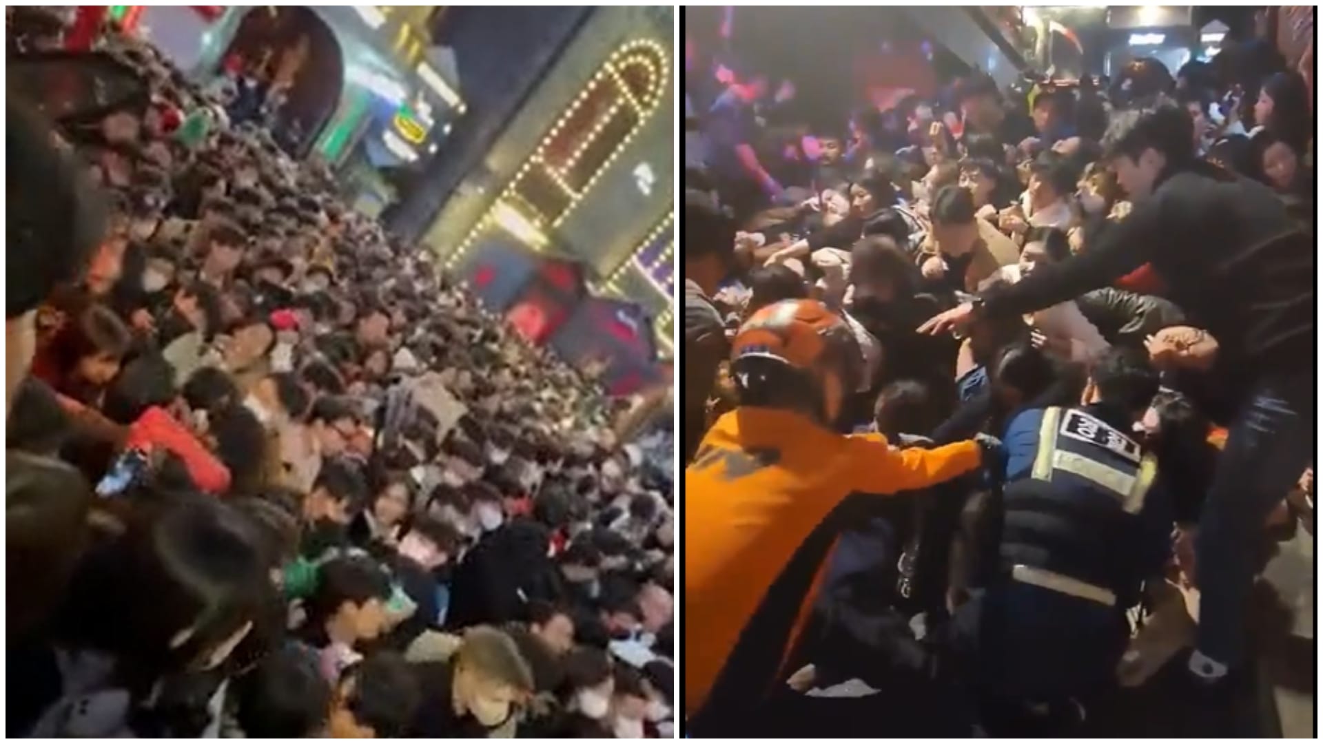 Dozens in cardiac arrest in Halloween crowds at famous night spot in South Korea news in hindi