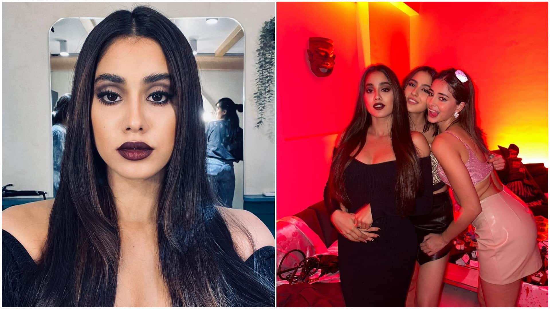 janhvi kapoor go hot in strapless blouse for mili promotion