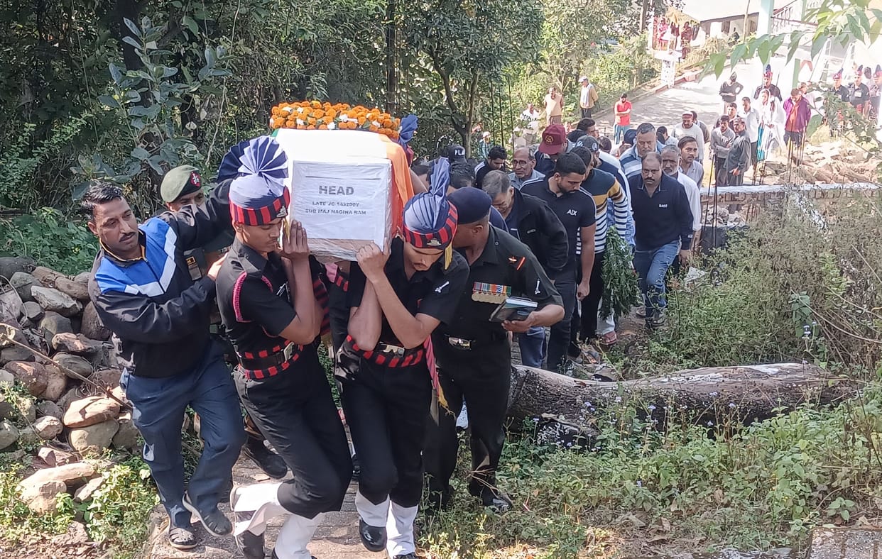mandi news himachal news ladbharol soldier die due to cardiac arrest
