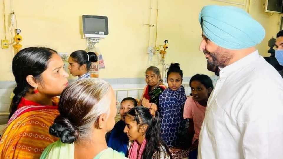 MP Ravneet Singh Bittu made a surprise visit to Ludhiana Civil Hospital
