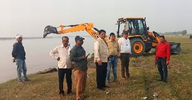 The main ghat will be built in the area with the tents of public representatives