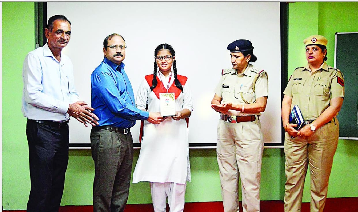 Megha, Amrita and Vanshpreet won the speech competition