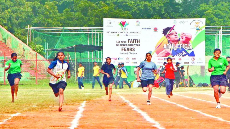 Athletics, Taekwondo, Boxing and Volleyball events on the second day of Moon School Olympics in Agra