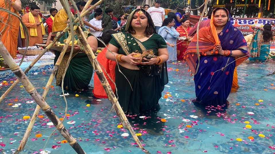 Chhath Puja 2022 News Chhath Puja festival celebrated with pomp