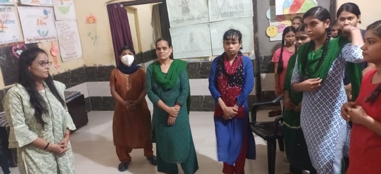 Secretary of District Legal Services Authority inspected the women's shelter
