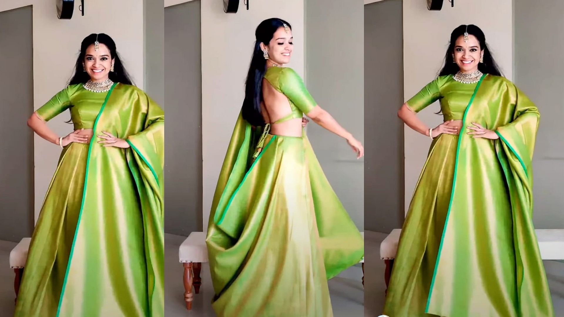 Unique Style Saree Draping With Back Look / how to wear Bollywood Style  Saree - YouTube | Saree, Bollywood fashion, Saree draping styles
