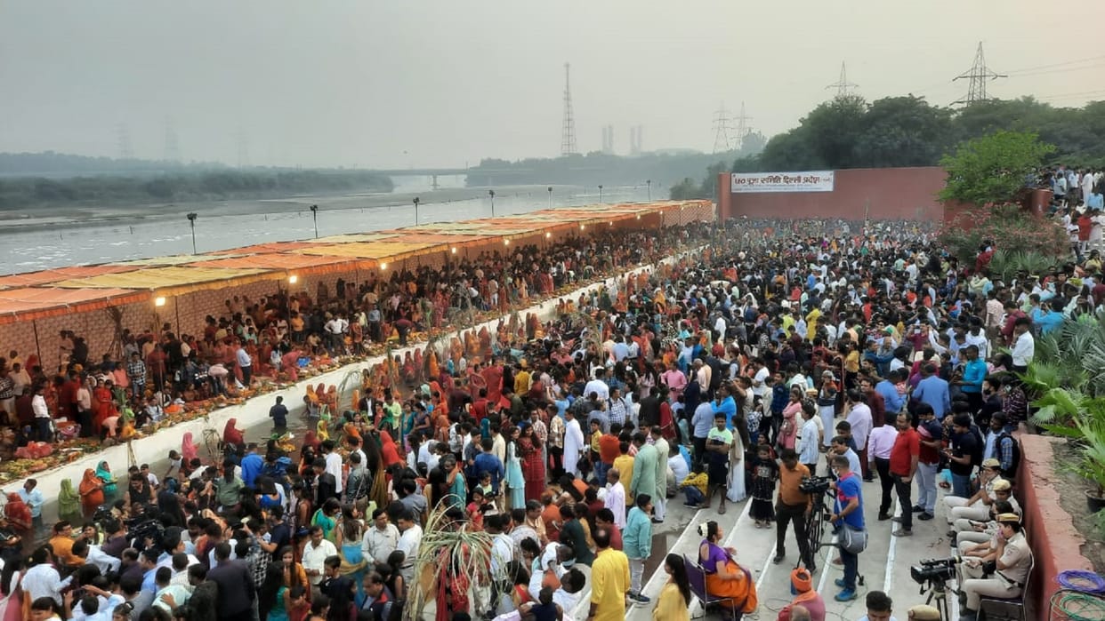 Chhath Puja 2022 News Chhath Puja festival celebrated with pomp