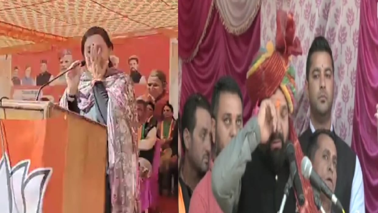 BJP candidate Shashi Bala wept bitterly in Chirgaon Rohru, Hansraj also became emotional, know the reason