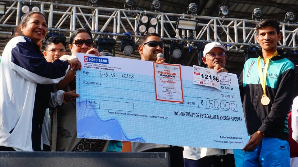 Dehradun Marathon: 15 thousand people run with the message of drug de-addiction know winners name