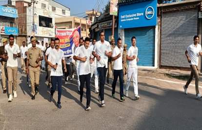 आजमगढ़ में  एकता की दौड़
